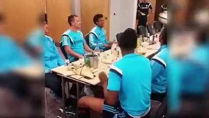 Le Tennis ballon à table des joueurs de Chelsea!