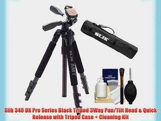 Slik 340 DX Pro Series Black Tripod 3Way Pan/Tilt Head