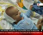 Jandarmul care a salvat un bebeluş l-a şi botezat pe micuţ