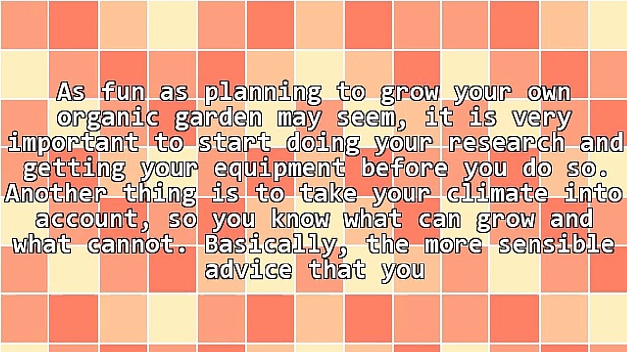 Tips To Become An Expert In Organic Gardening
