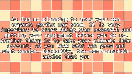 Tips To Become An Expert In Organic Gardening