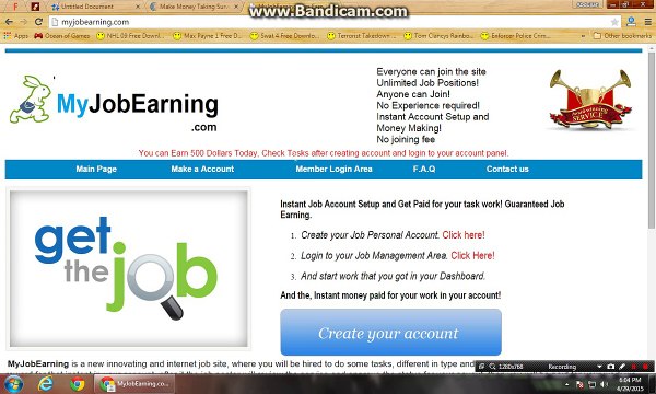 How to make money without doing any work on myjobearning.com for just sharing thier link