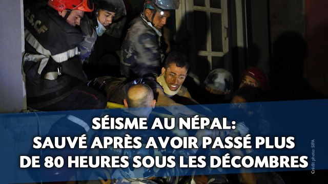 Népal: Sauvé après avoir passé plus de 80 heures sous les décombres.