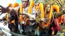 Apocalypse Roller Coaster POV Front Seat Six Flags America 2012 B&M Stand Up