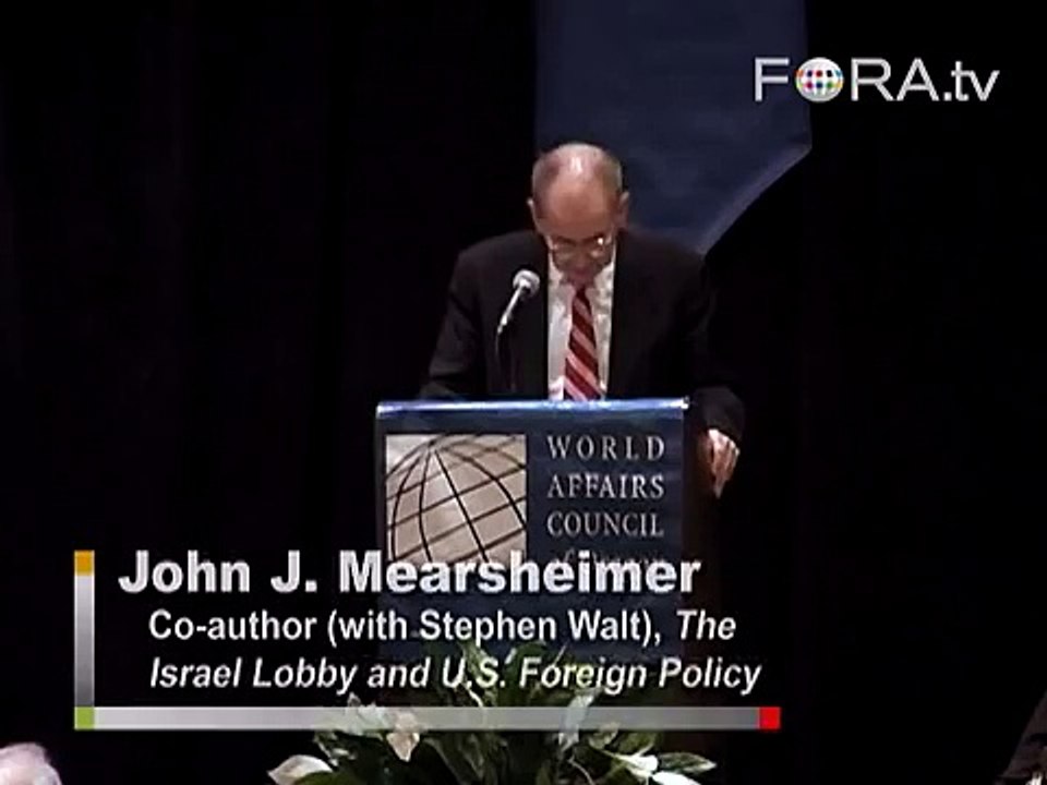 Iraq, the Neocons and the Israel Lobby - John Mearsheimer