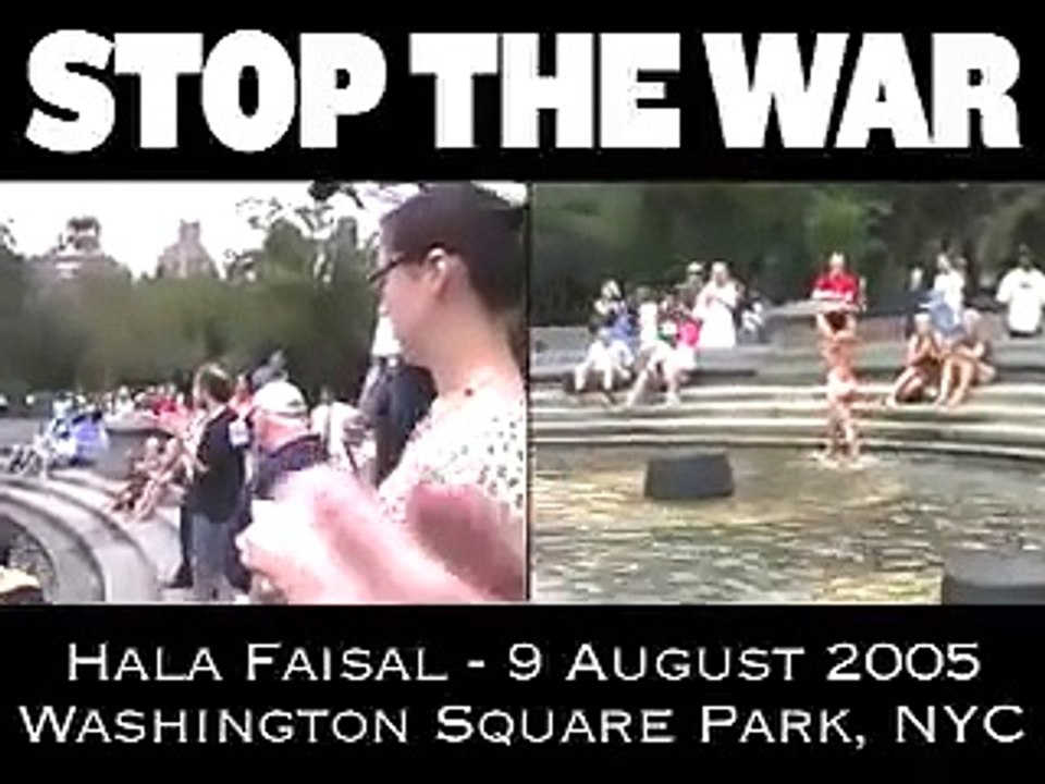 Hala Faisal War Protest