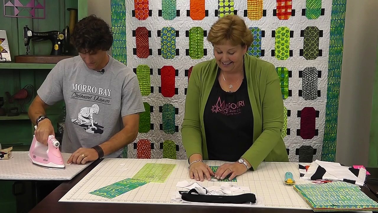The Skateboard Quilt: Easy Quilt Tutorial with Jenny Doan of MSQC and Man Sewing's Rob Appell