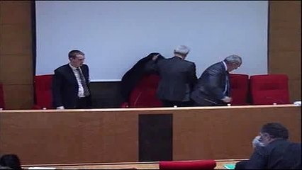 Henri Pena-Ruiz lors du débat "Faire vivre les valeurs de la République" organisé par L'ESPER