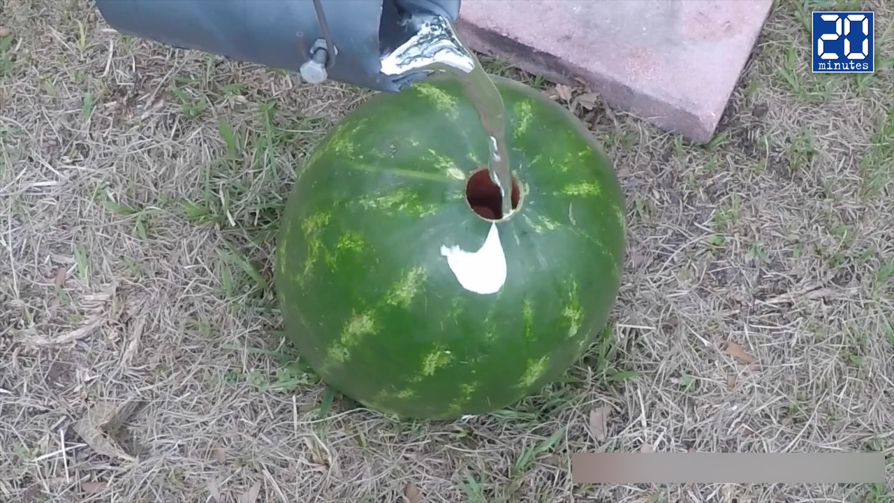 Il injecte de l'aluminium en fusion dans une pastèque - Le rewind du Mercredi 29 avril