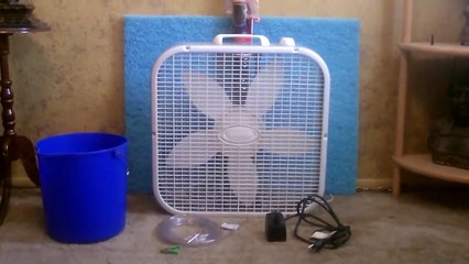 Homemade Evaporative Air Cooler! - Simple "Box Fan" Conversion - EASY Instructions!