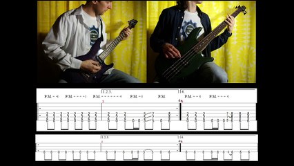 6) Rammstein - Links 2-3-4 (Guitar & Bass lesson + TABs)