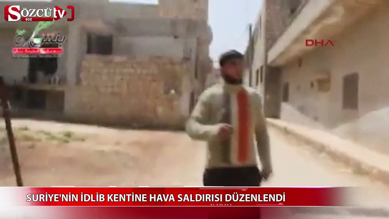 Suriye'nin İdlib kentine hava saldırısı düzenlendi