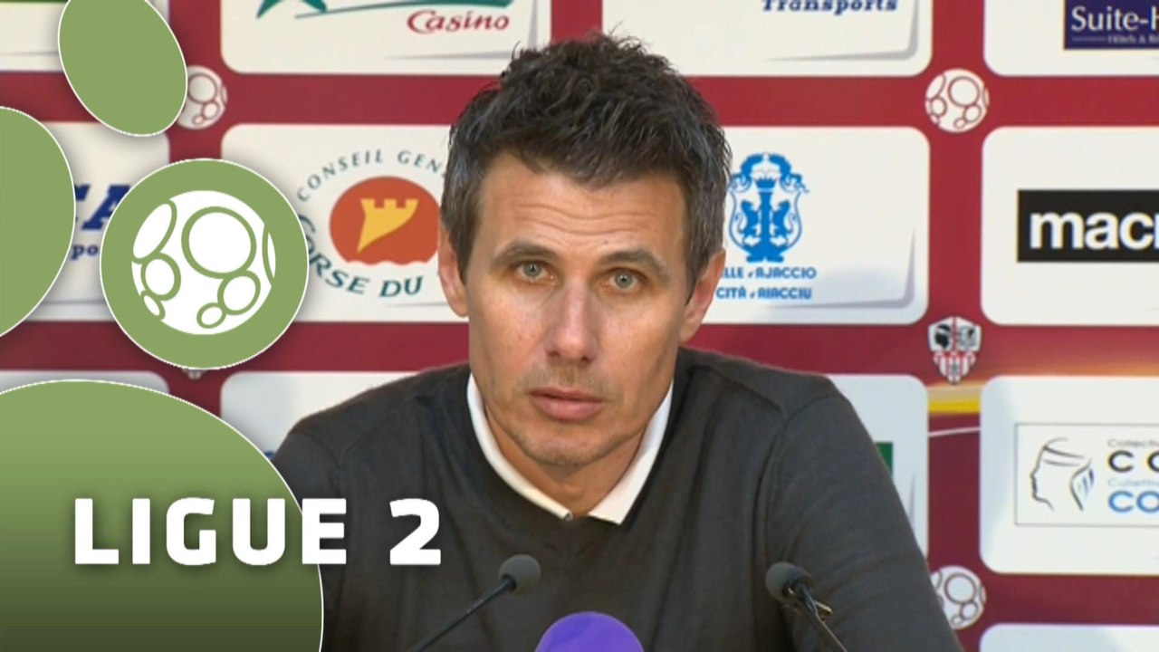 Conférence de presse AC Ajaccio - US Orléans (2-3) : Olivier PANTALONI (ACAJ) - Olivier FRAPOLLI (USO) - 2014/2015