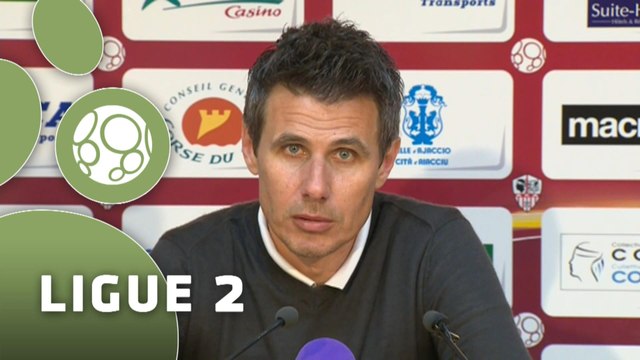 Conférence de presse AC Ajaccio - US Orléans (2-3) : Olivier PANTALONI (ACAJ) - Olivier FRAPOLLI (USO) - 2014/2015