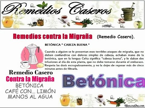 Remedios caseros contra la Migraña - Remedios para las Migrañas - Como Quitar el dolor de Cabeza