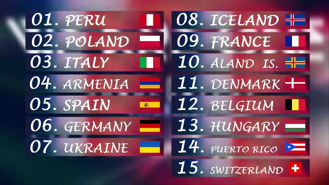 WAO Song Contest / 4th edition / Oslo, Norway / First semi-final