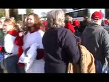 Angry McCain / Palin supporters confront Obama supporters after Ohio rally
