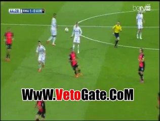 "رودريغيز" يتقدم بالهدف الاول ريال مدريد فى ألميريا