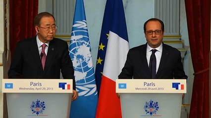 Point presse conjoint avec M. Ban Ki-moon, Secrétaire général des Nations unies