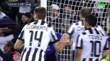 Juventus vs Fiorentina 1-1 Llorente goal 29.04.2015