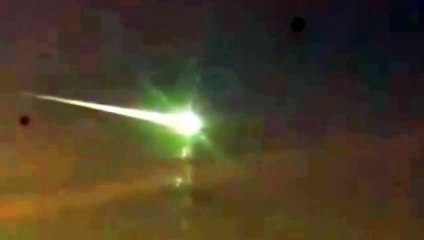 UFOs over meteorite