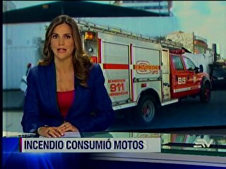 Incendio consumo motos de escolta presidencial