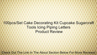 100pcs/Set Cake Decorating Kit Cupcake Sugarcraft Tools Icing Piping Letters Review