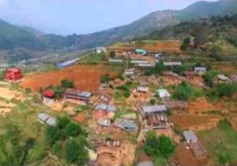 Drone Footage Shows Severe Earthquake Damage in Ramkot