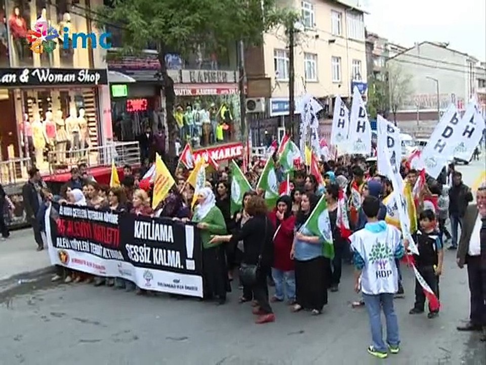 Gazi Mahallesi'nde Alevi katliamı protesto edildi