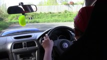 12 year old takes his 7 year old brother for a joyride in 330bhp subaru wrx sti impreza