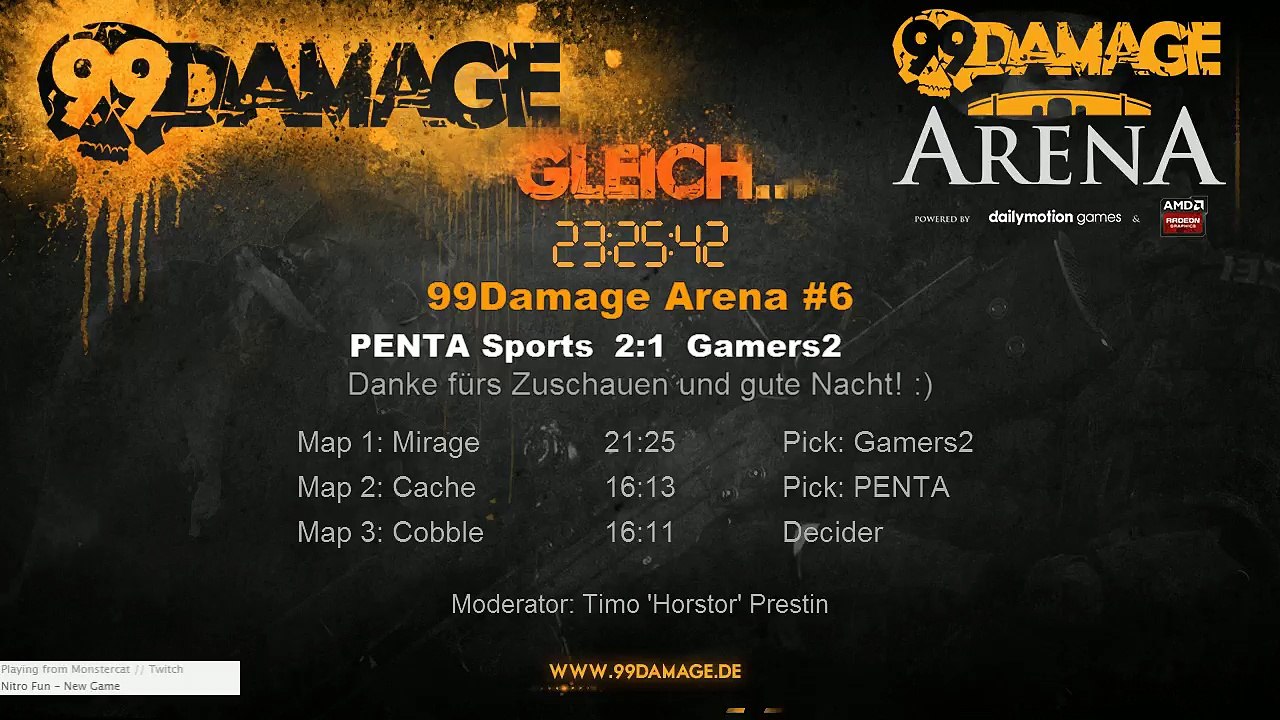 99DAMAGE Arena #6 mit Horstor - German Stream (REPLAY)