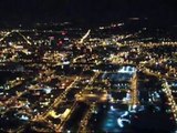 Night landing in Rochester New York