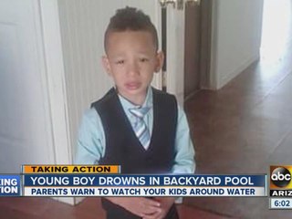 Young boy drowns in backyard pool