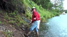 Sockeye salmon fishing on the Kenai River- August, 2012 HD