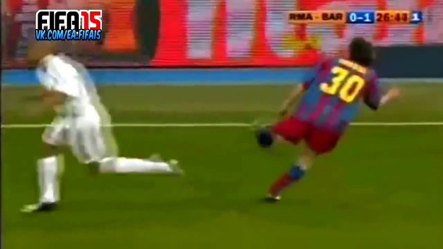 Ronaldo, Zidane & Beckham vs Ronaldinho, Messi & Eto'O 2005 El Clasico @ea fifa15 #Like