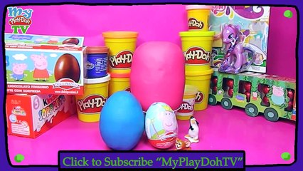 Peppa pig Play doh español Huevitos Juguetes de Peppa Pig [MyPlayDoh TV]