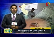 Prevención ante el dengue: autoridades fumigan viviendas de AA.HH de Piura (1/2)