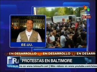 Continúan protestas en Baltimore contra brutalidad policial