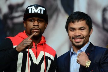 Pacquiao having fun, Mayweather focused on numbers