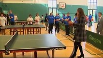Kate Middleton Plays Ping Pong in Heels While Six Months Pregnant VIDEO