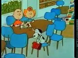 Snoopy beating Lucy and Linus