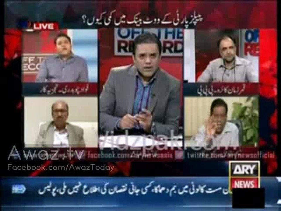 Fight between Nazeer Laghari & Saleem Bukhari in a talkshow