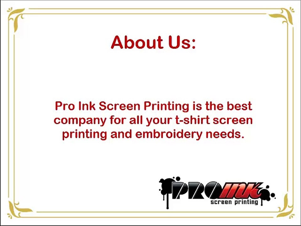 Why choose pro ink screen printing