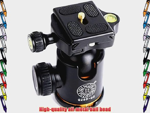 Sinvitron Qzsd-02 Aluminum Tripod Ball Head Ballhead Quick Release Plate Pro Camera Tripod