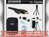 Starter Accessories Kit For The Canon Powershot Elph 110 HS Elph 320 HS Digital Camera Includes