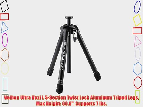 Velbon Ultra Voxi L 5-Section Twist Lock Aluminum Tripod Legs Max Height: 60.6 Supports 7 lbs.