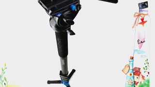 Benro Video Monopod with Flip Lock Legs S4 Head and 3 Leg Base with an Extra Video Quick Release