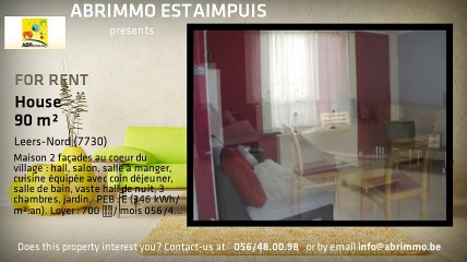 For Rent - House - Leers-Nord (7730) - 90m²