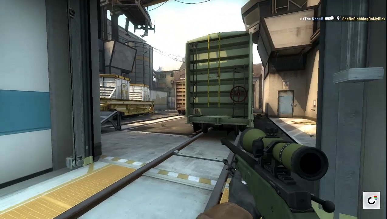 CS:GO AWP Ace on Train