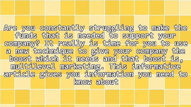 Simple Multilevel Marketing Strategies That Work Great